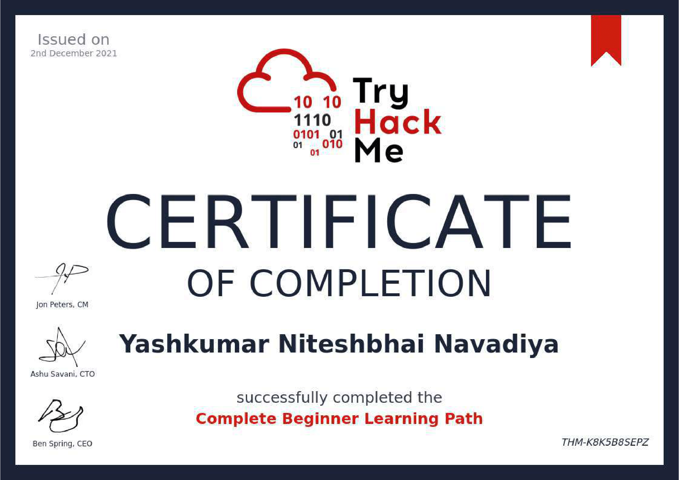 TryHackMe - Complete Beginner Learning Path